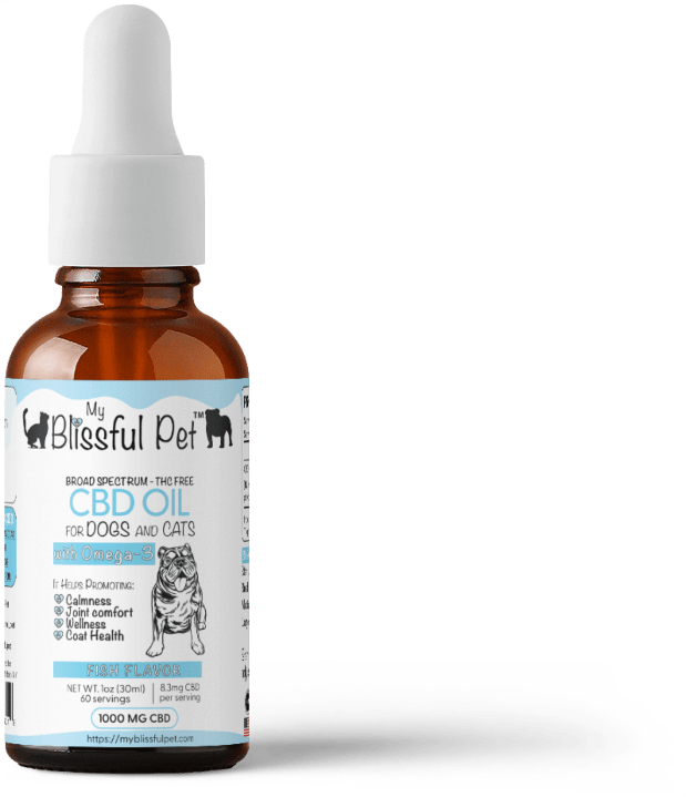 CBD Oil for Dogs and Cats - THC-Free - My Blissful Pet